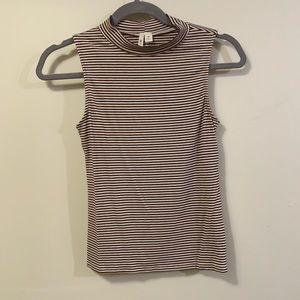 striped tight fit top